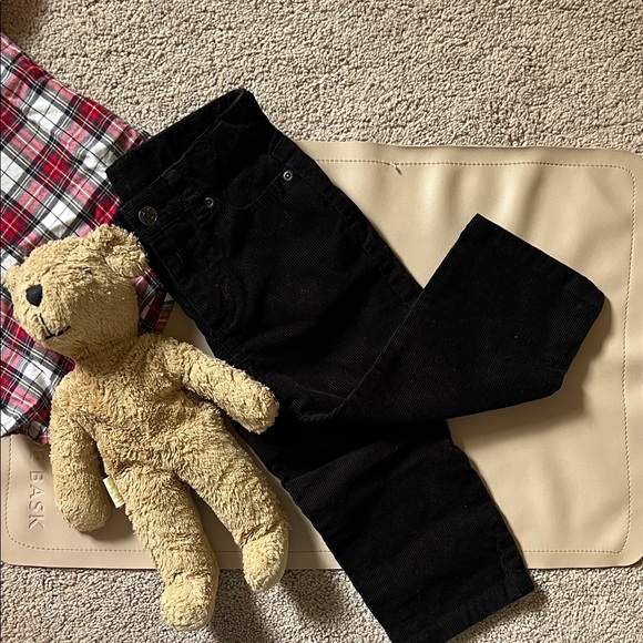 Janie and Jack Black Corduroy Kids Pants - Picture 1 of 5